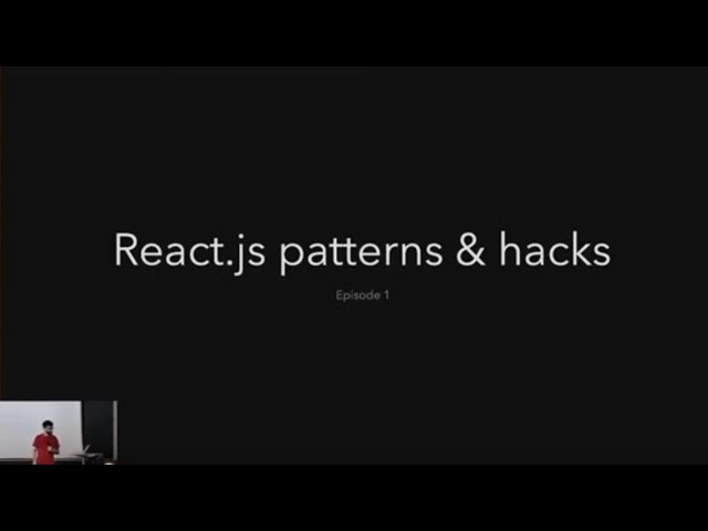 React design patterns & hacks from the community - Episode 1 [ITA]