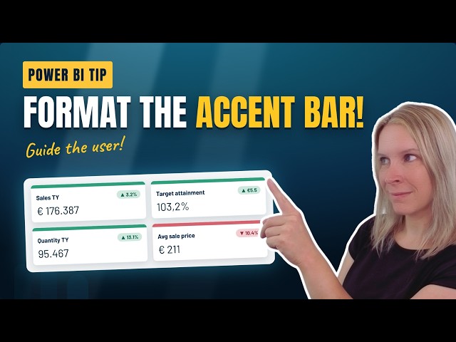 Power BI Accent Bars: Conditional Formatting for Card Visuals Explained