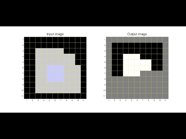 Mathematical morphology: erosion #1