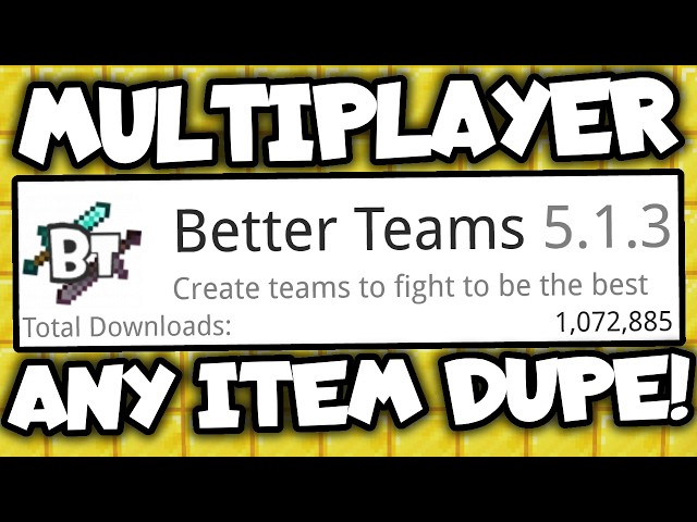 Minecraft Java Multiplayer Any Item Dupe for Java 1.21.11+ - Better Teams Dupe!