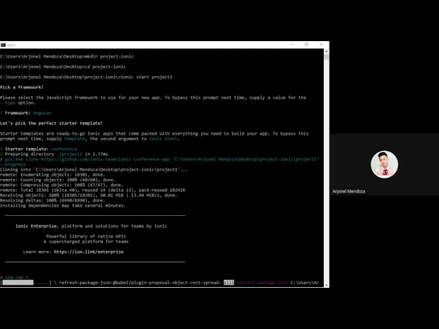 QUICK START GUIDE ON CREATING IONIC PROJECT