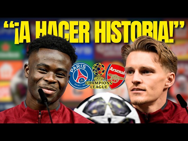 🚨SAKA and ODEGAARD ​​IN PRESS CONFERENCE: "We can make history and win the Champions League for t...