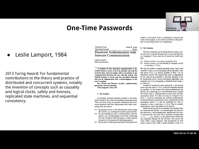 Authentication II [Computer Security - Spring 2023 - W5L1]