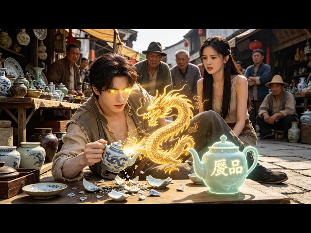 流浪傻子打碎古壺覺醒雙神眼－左眼鑑寶右眼定身，從地攤撿漏到追回國寶，逆襲成華夏鑑寶守護神！#短劇 #熱門短劇 #短劇推薦