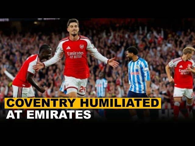 Arsenal Humiliate Coventry With Three Goal Masterclass In Title Defense