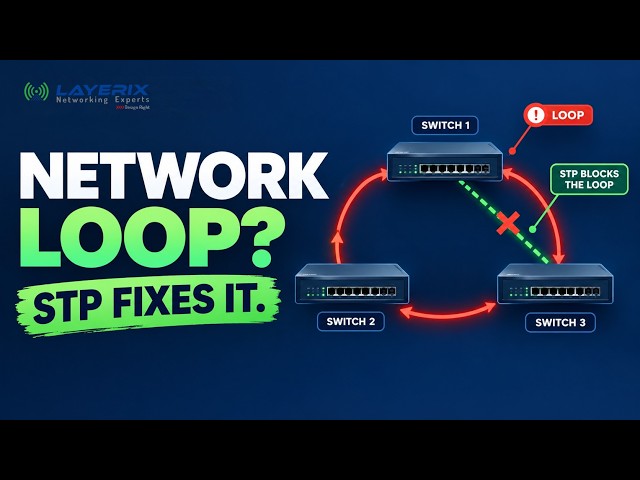 STP Explained: How Spanning Tree Protocol Prevents Network Loops | Networking Basics