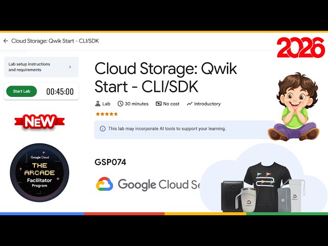 Cloud Storage: Qwik Start - CLI/SDK | GSP074