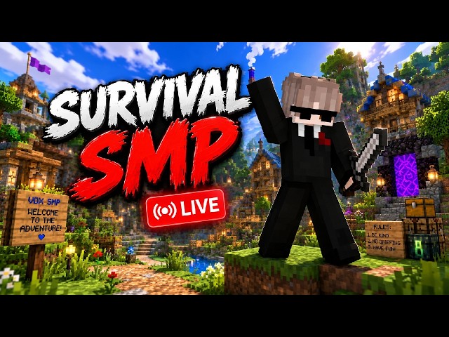 🔴 MINECRAFT LIVE STREAM 🔴 TOKEN SMP 🔥 YOU WANT JOIN ?