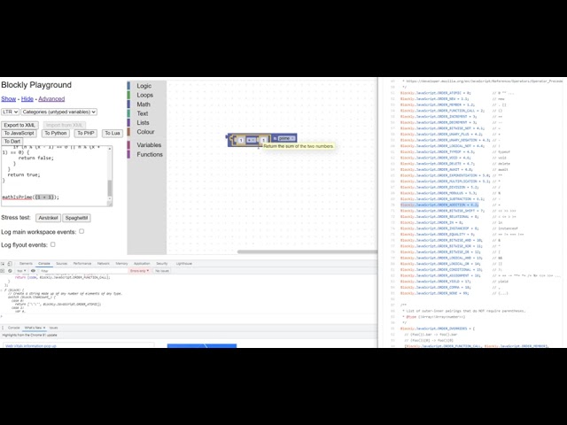Blockly Language Generators and Operator Precedence Part VI