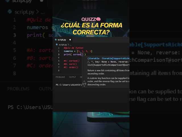Quiz de Python 🐍 ¿Cuál es la forma correcta de usar listas? #10