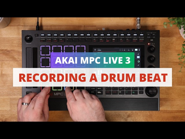 Akai MPC Live 3 Quick Tip - Recording a Drum Beat