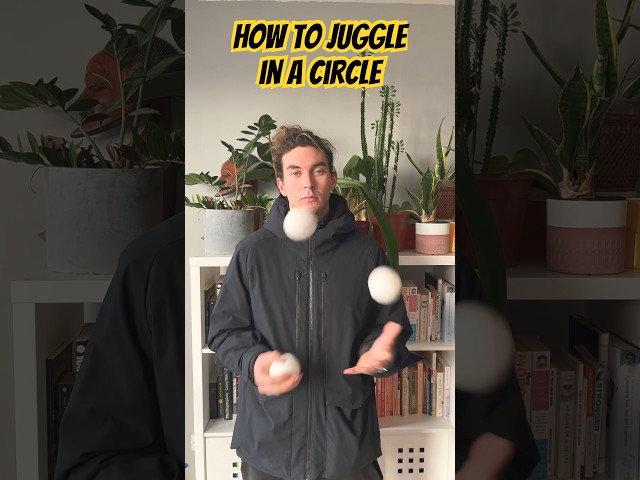 How to Juggle 3 Balls in a Circle - #juggling #circus #tutorial