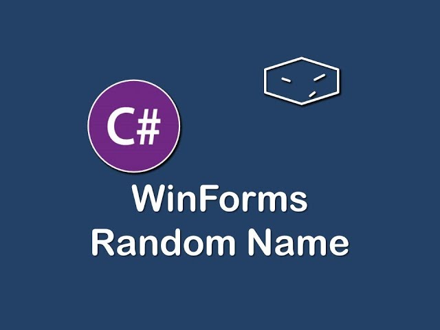 winforms random names generator