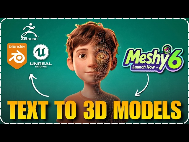 Meshy 6 Takes Over! AI That's Replacing 3D Artists?😱