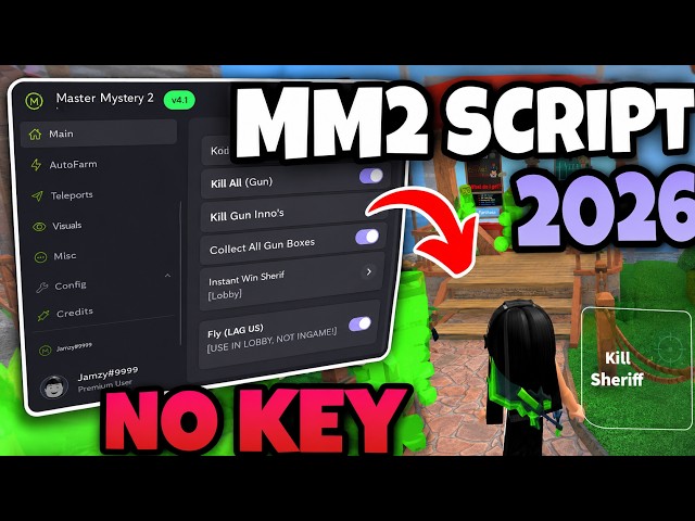MM2 SCRIPT 2026 | Autofarm + Aimbot, Esp Script (no key)