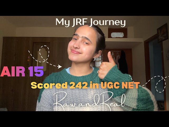 UGC NET JRF Result - My JRF Journey 