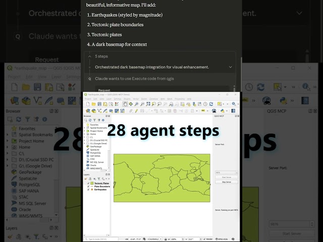 Auto mapping with #QGIS #MCP