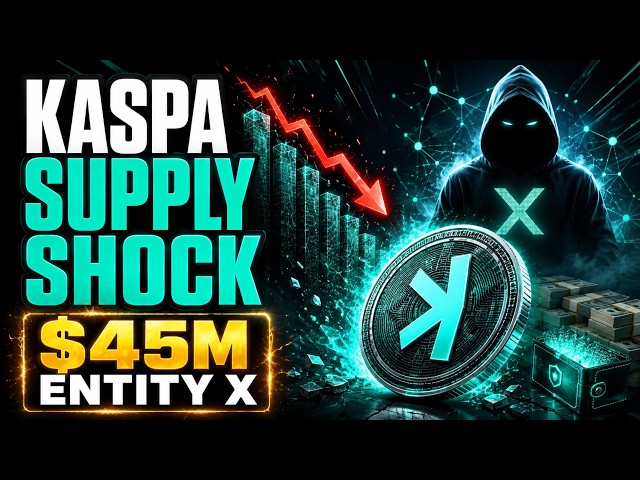 🔥KASPA SUPPLY SHOCK IS HERE! Entity X Now Holds $45 Million in KAS