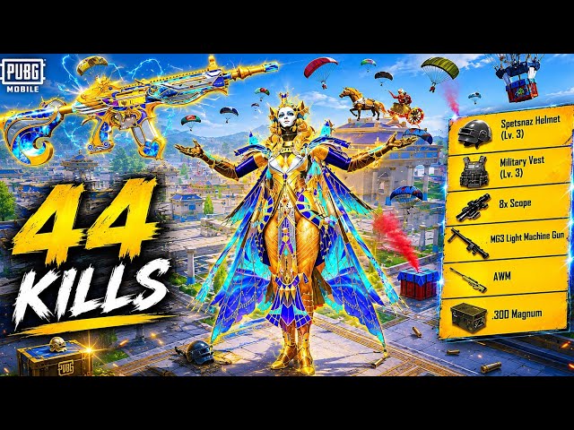 NEW BEST LOOT GAMEPLAY with AKM + AMR PUBG Mobile - BGMI😍