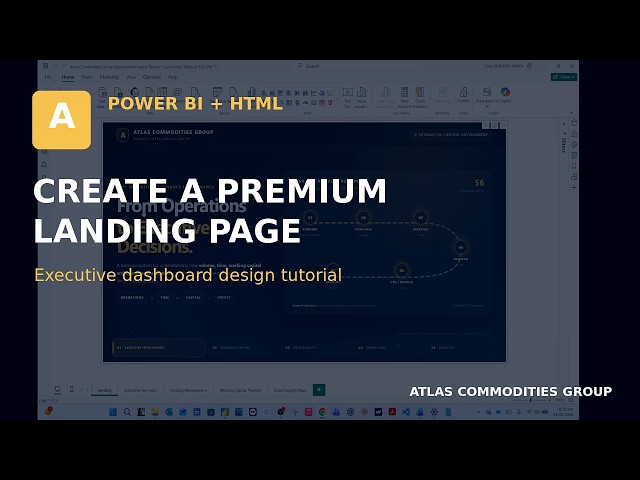 How to Create a Premium Power BI Landing Page with HTML & CSS