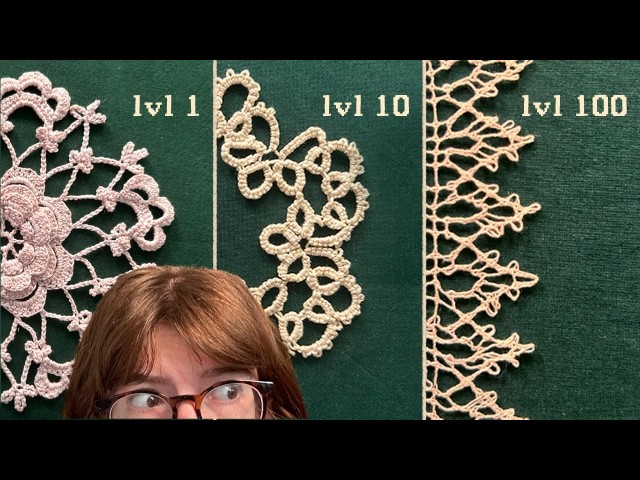I tried lace making at 3 difficulty levels
