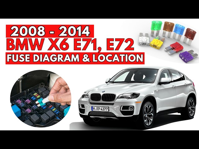 BMW X6 E71, E72 (2008-2014) Fuse Box Location & Diagrams User Guide