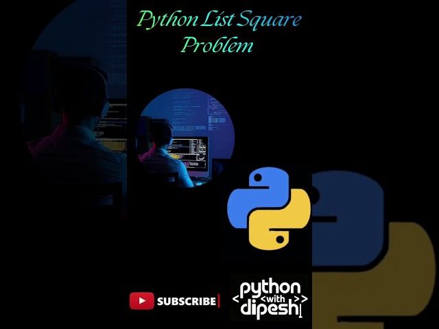 Beginner vs Pro Print Square of a list 😎🔥 #shorts #coding