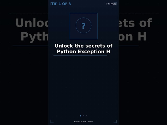 Master Python Exception Handling | Ultimate Guide