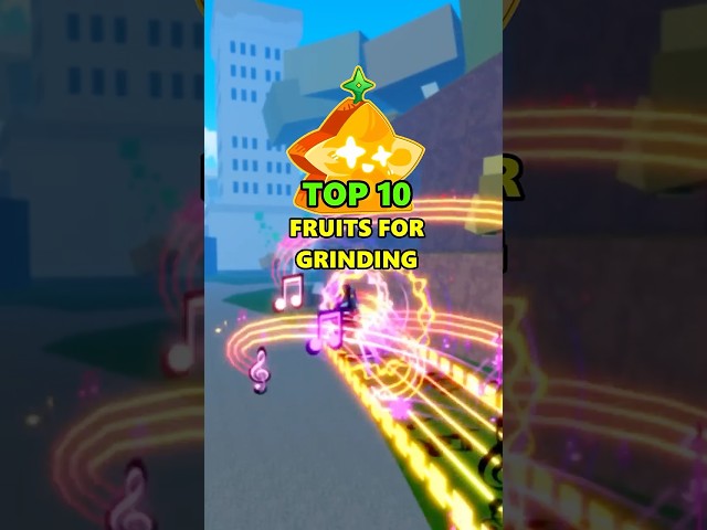 TOP 10 Best Fruits for Grinding⭐ #bloxfruits #shorts