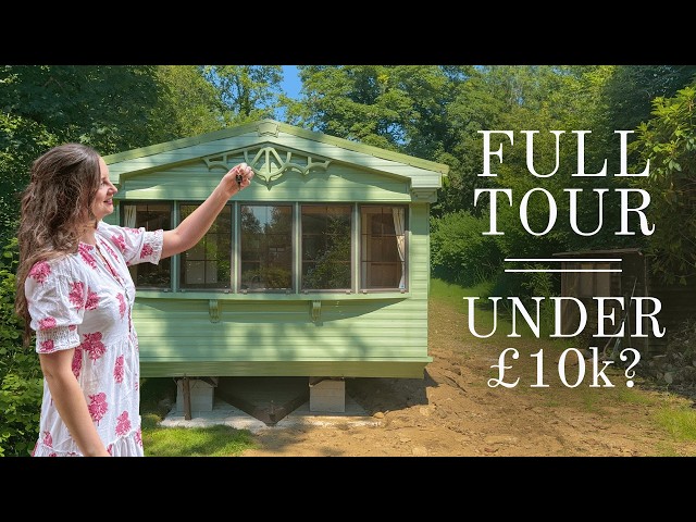HOME TOUR l We bought a static caravan in the woods