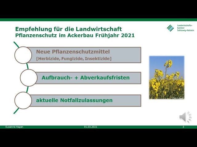 Neue PSM, Aufbrauchfristen, Notfallgenehmigungen, Frühjahr 2021, LKSH