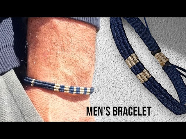 Men's Macrame Bracelet /step by step tutorial / #uniquedesign  #bracelet