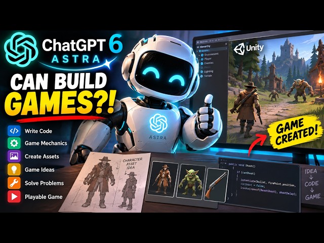 ChatGPT 6 Astra Can Build GAMES?! 🤯 | AI Game Development