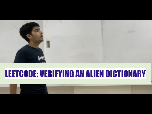 Leetcode 953 || Verifying and Alien Dictionary || Simple and short CPP code