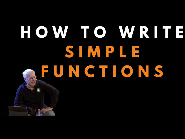 How to write simple functions  - Uncle Bob