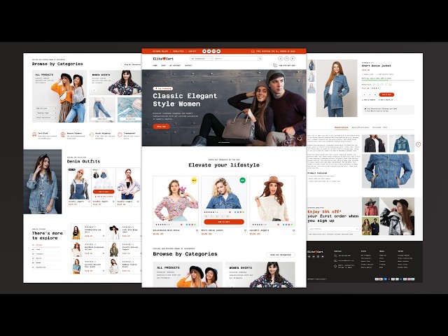 Build a Responsive Ecommerce Website | Step-by-Step Tutorial (HTML CSS JavaScript)