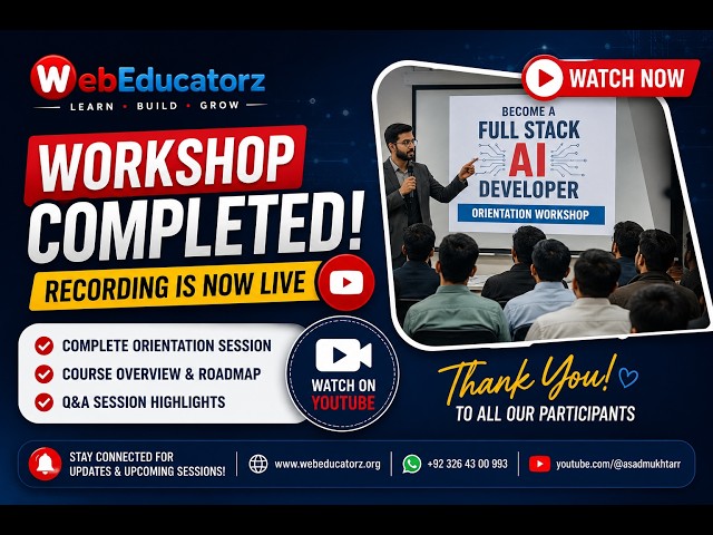 Full Stack Ai Developer Bootcamp - Webeducatorz