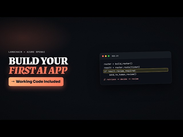 Build Your First AI App with LangChain & Azure OpenAI | Beginner Project
