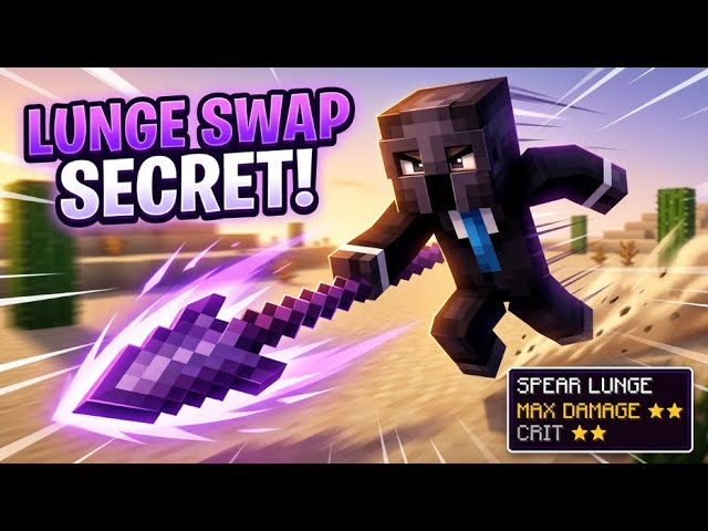 How to *CORRECTLY* Lunge Swap in Minecraft (Spear PvP)