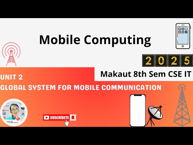 Unit 2 Global System for Mobile Communication (GSM) System ▶️Mobile Computing Makaut CSE IT 8th sem