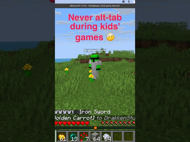Never alt-tab during kids' games 🤕