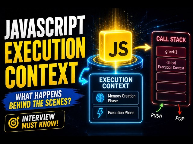 JavaScript Execution Context Explained Visually | Memory, Call Stack & Execution #Codebts