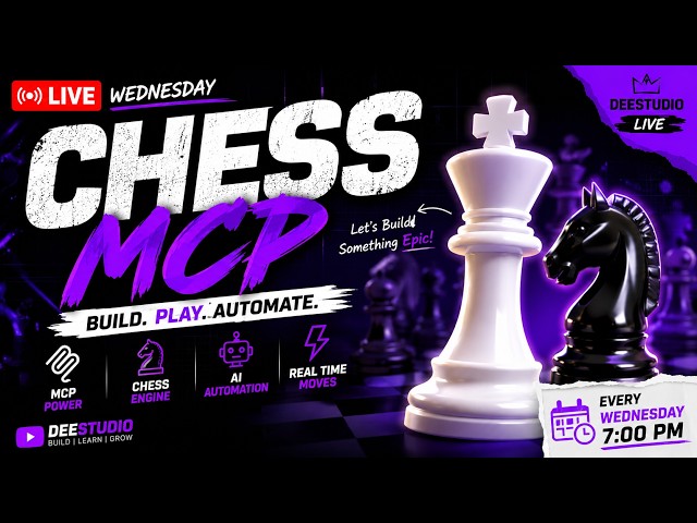 ♟️ Building an AI Chess MCP Agent Live | Playwright + Python + Stockfish | Tamil Live 🚀