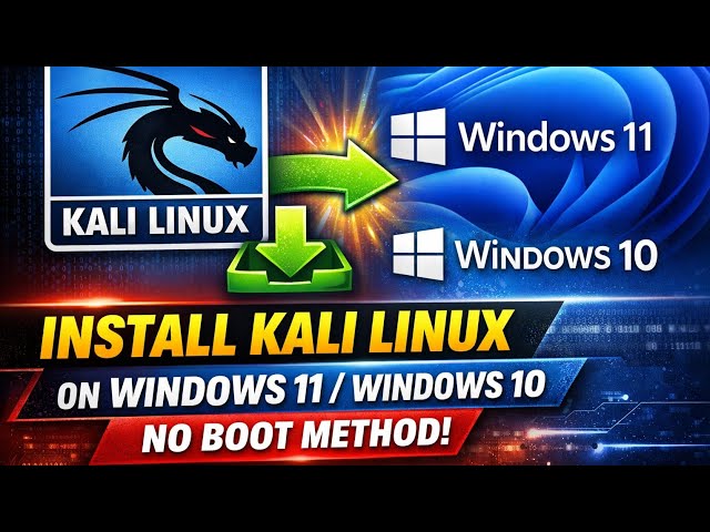 How to install kali linux in window 10 / 11