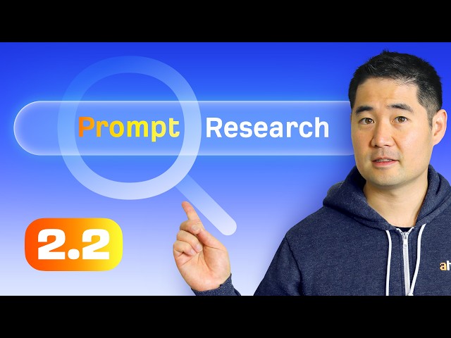 Keyword & Prompt Research for AI SEO (AEO) | 2.2. AEO Course by Ahrefs