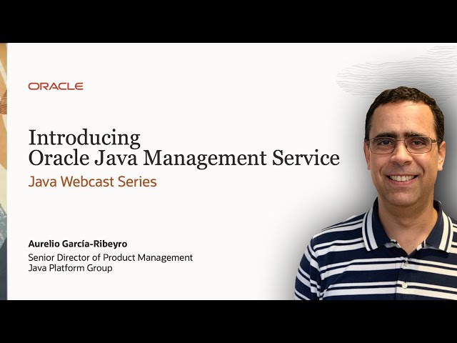 Announcing Oracle Java Management Service