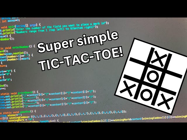 10 Minute coding tutorial: Tic-Tac-Toe!