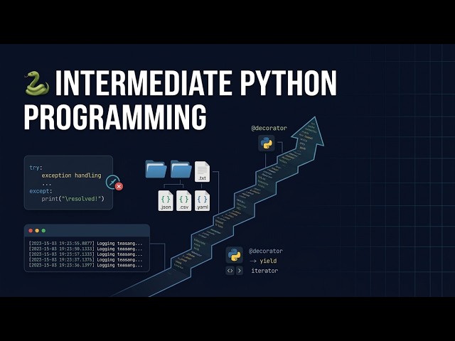 88 🐍 Intermediate Python Programming | Exception Handling, File Handling, Logging & More