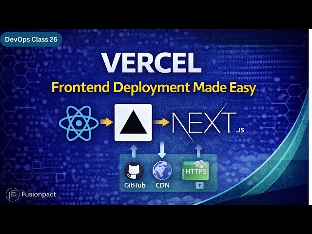 Vercel Deployment Explained | React & Next.js Hosting Made Easy | DevOps Class 26