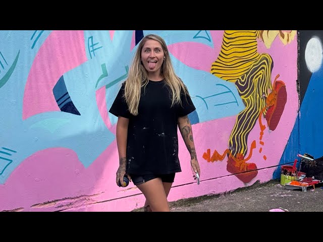 Graffiti of Burning Letters with Julia 